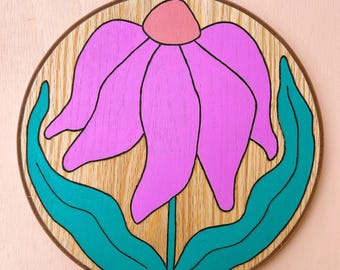 Floral Pyrographic Art #1