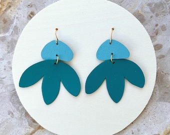 Floral Leather Earrings #8