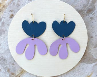 Floral Leather Earrings #16