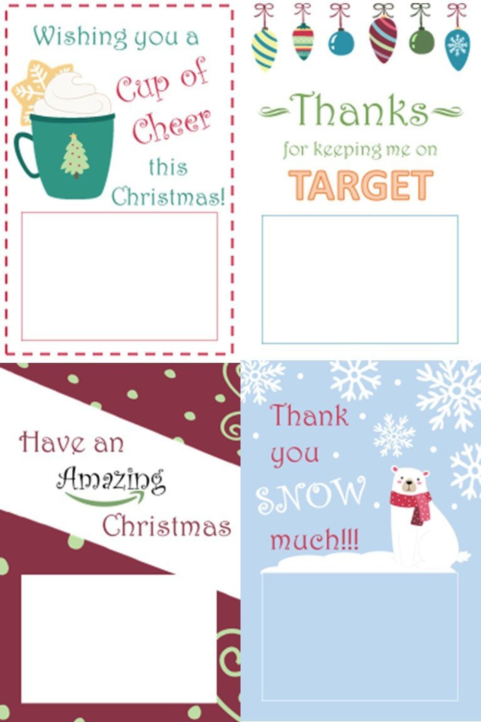 Christmas Cards for Teachers Etsy