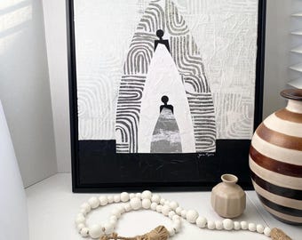 Black Wall Art - Generations Ancestor Artwork, African American Spiritual Art