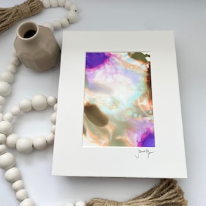 Maximalist wall art, Fluid abstract art, indie room decor, preppy aesthetic, Alcohol ink art, Fluid art, cottagecore room decor