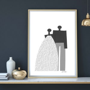 African American couple art, African wedding, Ethnic Artwork (Digital Download)