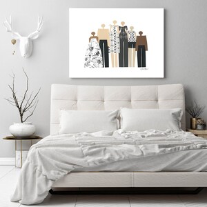 Sentimental gift Black owned shops Unity art Gift for Husband African American art Multiracial art large printable art Gift for Wife