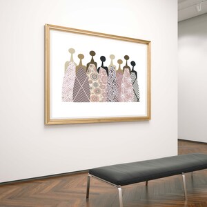 Printable women art, Minimalist female art, future is female, Ethnic artwork, Girl Boss, printable artwork, African American wall art image 10