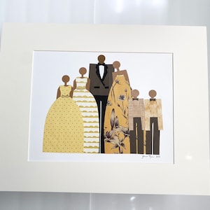 CUSTOM ORIGINAL family Portrait, Custom Family portrait, 10 year anniversary gift for husband, 30th anniversary gift for husband,