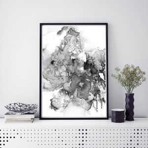 Printable art, abstract printable, black and white printable art, downloadable prints, art print, abstract digital prints image 10