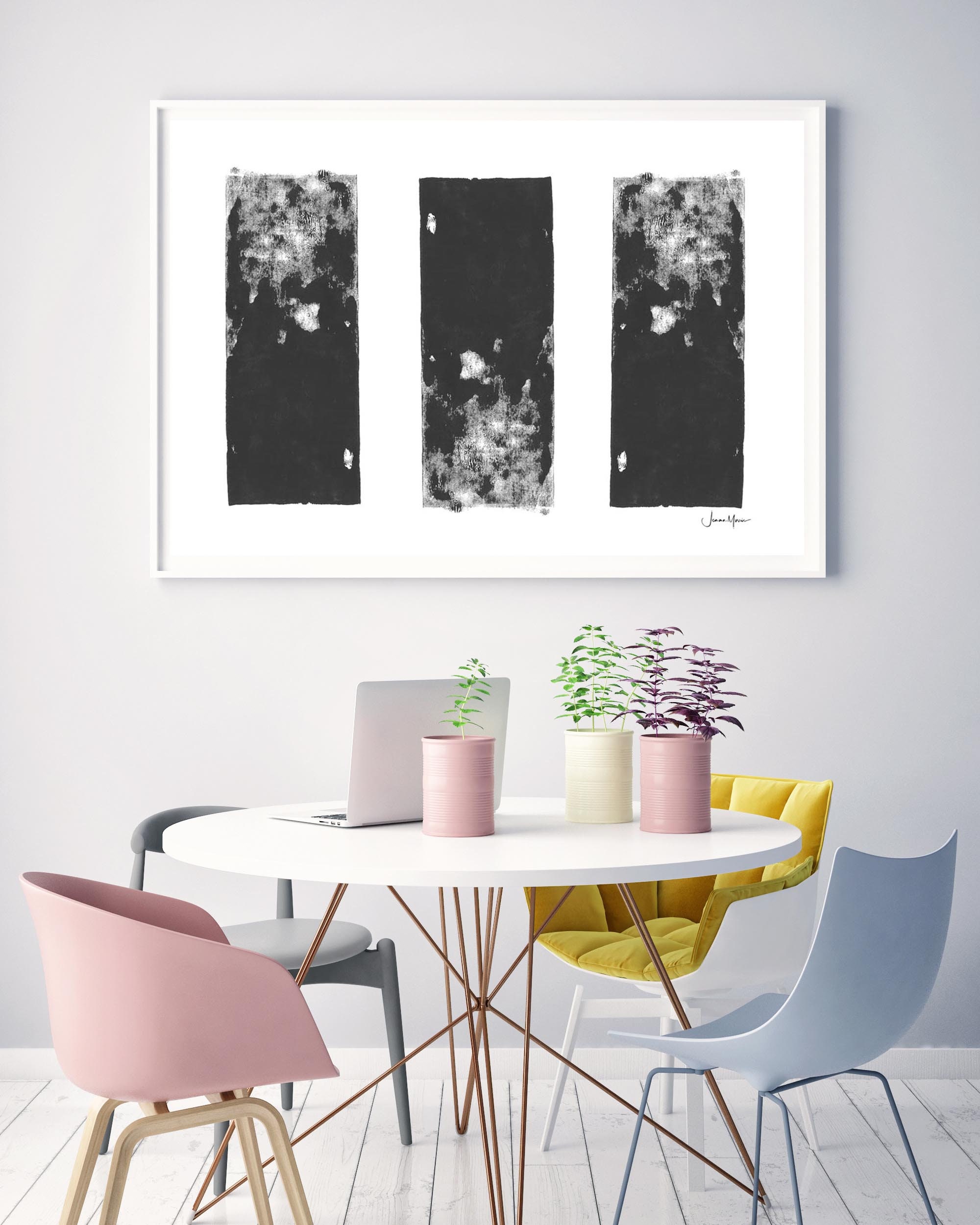 Contemporary wall art minimalist Large downloadable art | Etsy