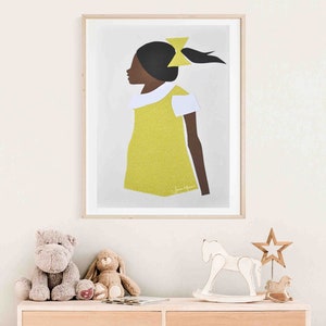 Ruby Bridges, African American Art, Black art, Future is female, Kids room decor, Black girl magic, black girl, Girl Power, printable art image 8