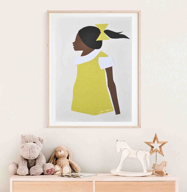 Ruby Bridges, African American Art, Black art, Future is female, Kids room decor, Black girl magic, black girl, Girl Power, printable art image 8