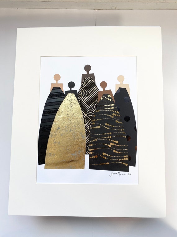 Black Woman Luxury Decor | Gold Wall Art | Statement Wall Art