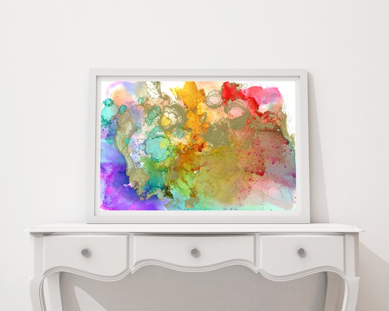 Home Art Home Decor Rainbow Art Modern Art Modern Wall Etsy