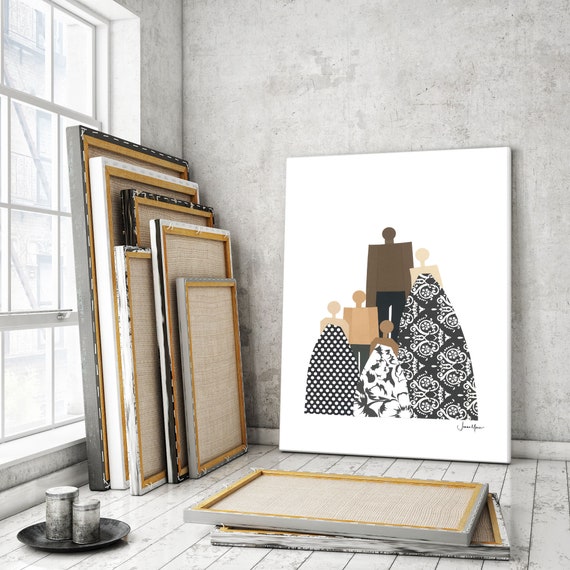 Sentimental gift Black owned shops Unity art Gift for Husband African American art Multiracial art large printable art Gift for Wife