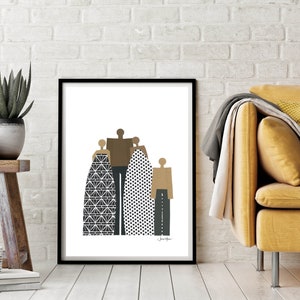 African American Family Printable Mother's Day Gift - Etsy