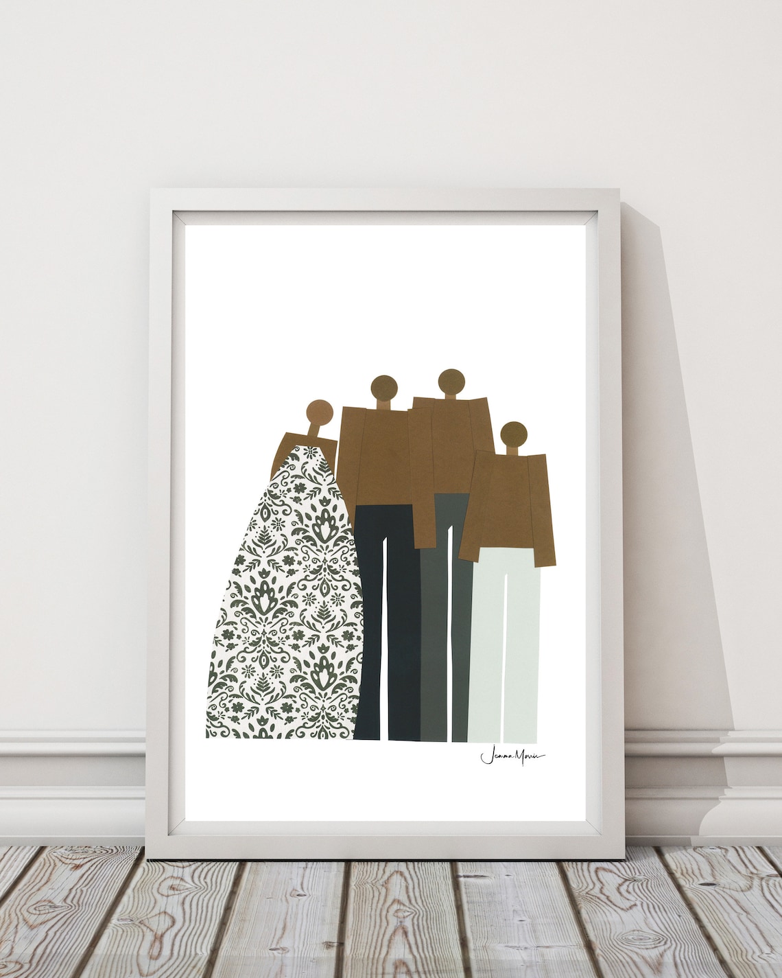 Family Portrait African American Family Art Art Print - Etsy