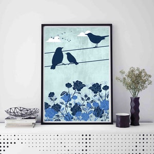 Printable Modern Farmhouse wall art, nature wall art, wildlife art, Bird wall art, gifts under 30, modern farmhouse art, Contemporary art image 9