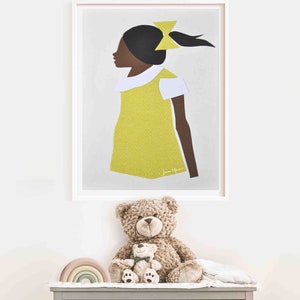 Ruby Bridges, African American Art, Black art, Future is female, Kids room decor, Black girl magic, black girl, Girl Power, printable art image 4