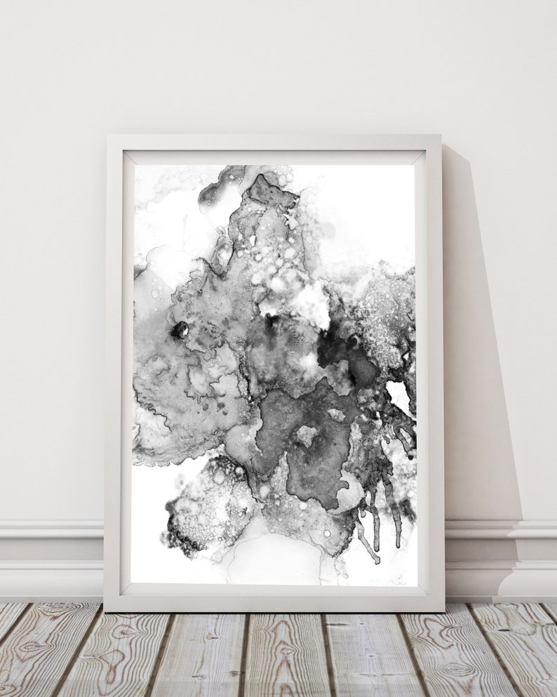 Printable art, abstract printable, black and white printable art, downloadable prints, art print, abstract digital prints image 7