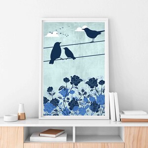 Printable Modern Farmhouse wall art, nature wall art, wildlife art, Bird wall art, gifts under 30, modern farmhouse art, Contemporary art image 10