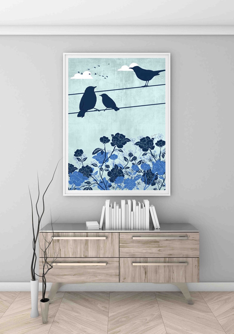 Printable Modern Farmhouse wall art, nature wall art, wildlife art, Bird wall art, gifts under 30, modern farmhouse art, Contemporary art image 4