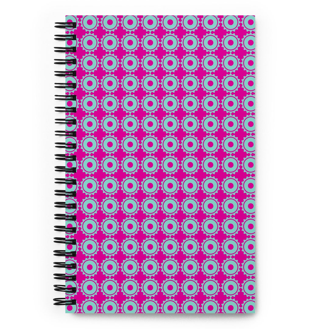 Spiral Notebook, Pink Spiral Notebook, Dot Journal, Dot Grid Spiral
