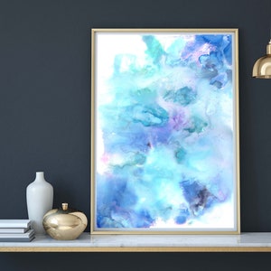 Calming wall art, Navy Blue wall art, Blue preppy wall art, hippie room decor, indie room decor, beachy decor, extra large wall art