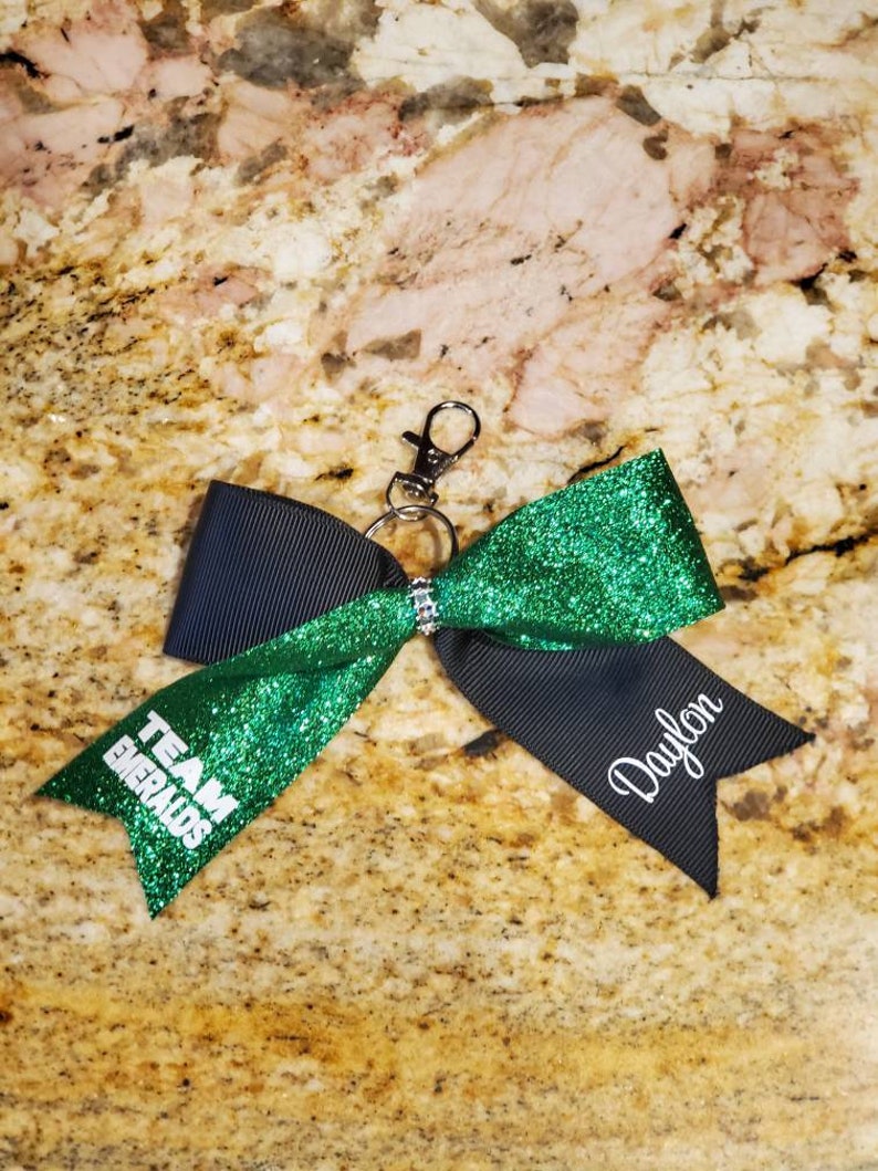 Cheer Bow Keychain Etsy