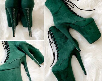 suede pleaser boots