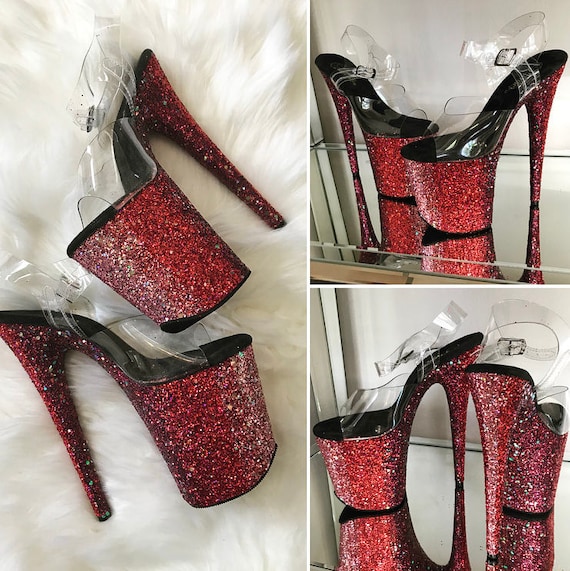 red stripper shoes