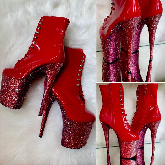 glitter pleaser boots