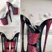 Red and Black Ombré Glitter Heels - Custom Pole Dance / Exotic / Stripper Heels / Pleaser 