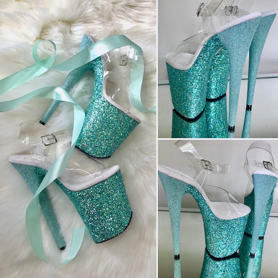tiffany glitter heels