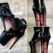 Poleboutins™ Red Bottom Glitter Boots - Custom Pole Dance / Exotic / Stripper Heels / Pleaser 
