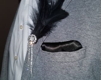 Gatsby Wedding Boutonniere Pin