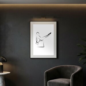 Pilates Reverse Swan Teaser Wunda Chair Pose, Pilates Wall Art, Modern Minimalist Studio Decor, Printable Fitness Art image 4