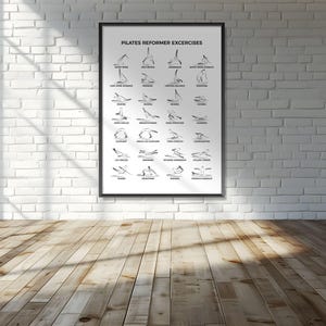 Pilates-Poster | Pilates Kunstdruck | Pilates Studio Dekor |  Pilates-Wand-Dekor | Wandkunst | Pilates-Haltung