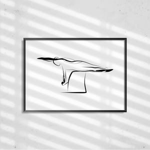 Pilates-Poster | Pilates Kunstdruck | Pilates Studio Dekor |  Pilates-Wand-Dekor | Wandkunst | Pilates-Haltung
