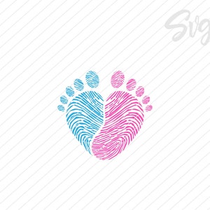 Feet and heart svg | Footsteps svg |  Heart svg | Steps svg | Babyr feet png | Baby footsteps svg| Baby footprints svg