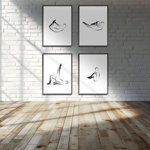 Pilates-Poster | Pilates Kunstdruck | Pilates Studio Dekor |  Pilates-Wand-Dekor | Wandkunst | Pilates-Haltung