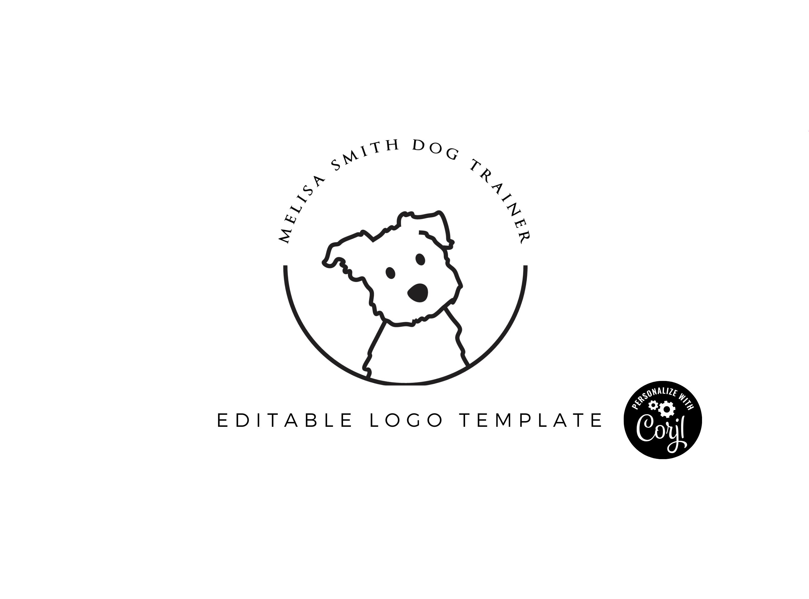 Dog  logo | Dog Sitter logo  | Dog logo | Dog training logo | Dog walking logo | Editable logo | INSTANT DOWNLOAD