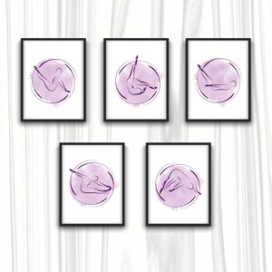 Pilates Poster | Pilates Kunstdruck | Pilates Studio Dekor |  Pilates-Wand-Dekor | Wand-Kunst | Pilates posiert