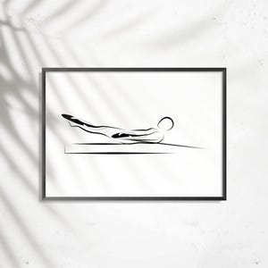 Pilates-Poster | Pilates Kunstdruck | Pilates Studio Dekor |  Pilates-Wand-Dekor | Wandkunst | Pilates-Haltung