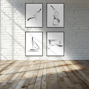 Pilates-Poster | Pilates Kunstdruck | Pilates Studio Dekor |  Pilates-Wand-Dekor | Wandkunst | Pilates-Haltung