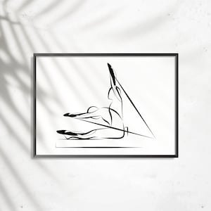 Pilates-Poster | Pilates Kunstdruck | Pilates Studio Dekor |  Pilates-Wand-Dekor | Wandkunst | Pilates-Haltung