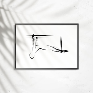 Pilates-Poster | Pilates Kunstdruck | Pilates Studio Dekor |  Pilates-Wand-Dekor | Wandkunst | Pilates-Haltung