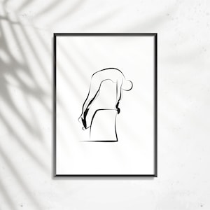 Pilates-Poster | Pilates Kunstdruck | Pilates Studio Dekor |  Pilates-Wand-Dekor | Wandkunst | Pilates-Haltung
