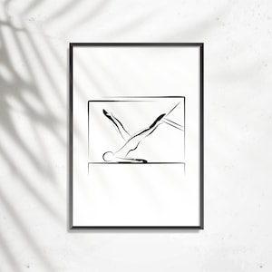 Pilates-Poster | Pilates Kunstdruck | Pilates Studio Dekor |  Pilates-Wand-Dekor | Wandkunst | Pilates-Haltung