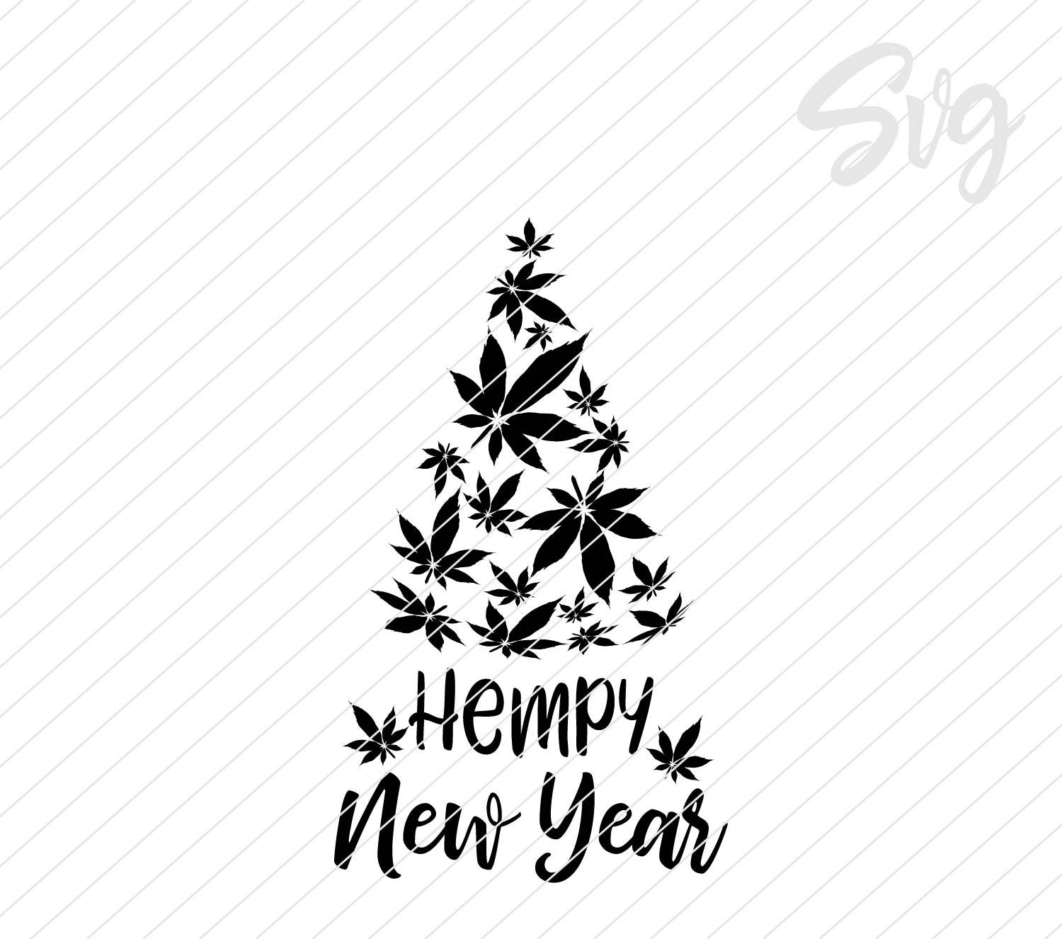 Cannabis Christmas Tree Svg and Png File Marijuana Christmas Tree Svg
