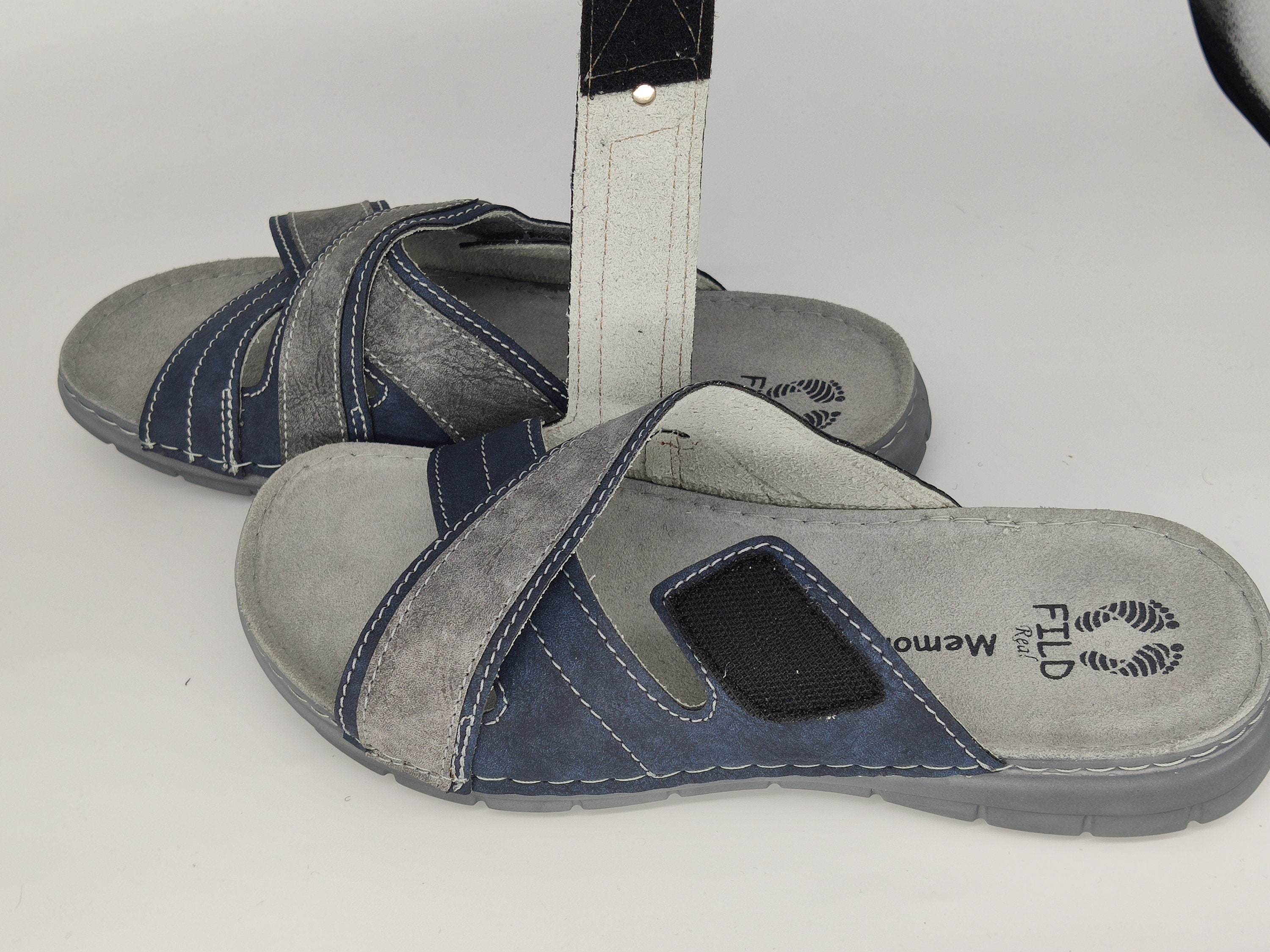 COMFORT-ANATOMIC Slippers Men's'' Greek Handmade Leather Sandals, Slim ...
