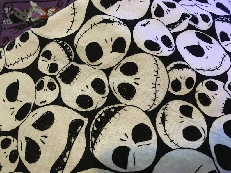 Jack Skelltington Stocking Nightmare Before Christmas 2 fabrics to choose from